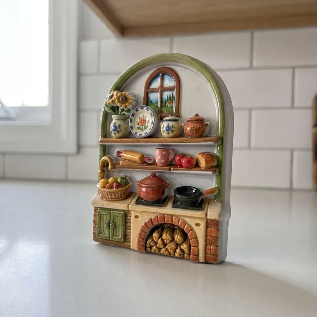 Resin Kitchen Magnet Miniature Shelf Scene, Cozy Home Decor Accent — product photo 9
