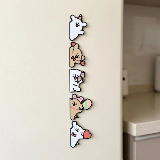 Playful Puppy Dog Fridge Magnet: Illustrated Kitchen Decor Accent — product photo 8