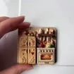 Vintage Kitchen Fridge Magnet with Raised Oven and Cabinet Scene — product photo 12