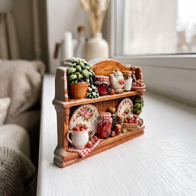 Fridge Magnet, Rustic Kitchen Shelf Still Life Decor — product photo 9