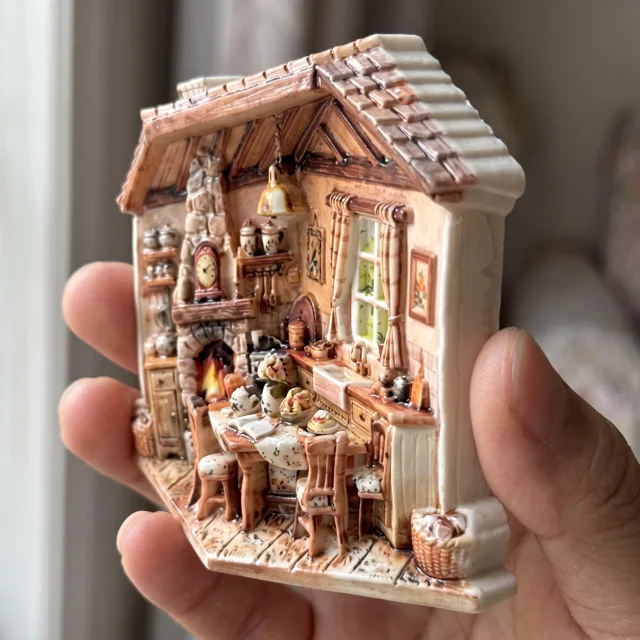 Kitchen Scene Fridge Magnet, 3D Relief Resin Refrigerator Decor — product photo 11
