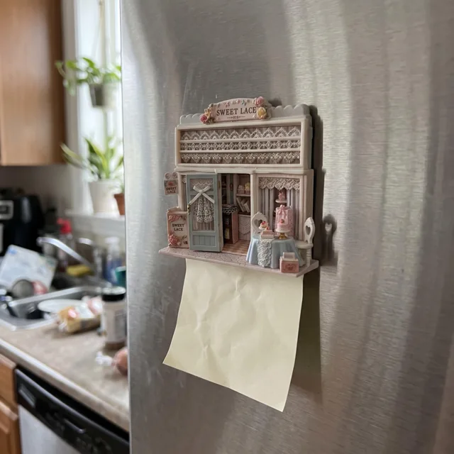 Miniature Dessert Shop Fridge Magnet, Resin Bakery Scene Decor — product photo 9