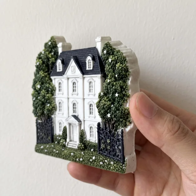 Resin Castle Fridge Magnet, Forest Mansion Home Decor — product photo 6