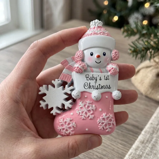 Christmas Snowman Magnet, Resin Relief Christmas Decor — product photo 8