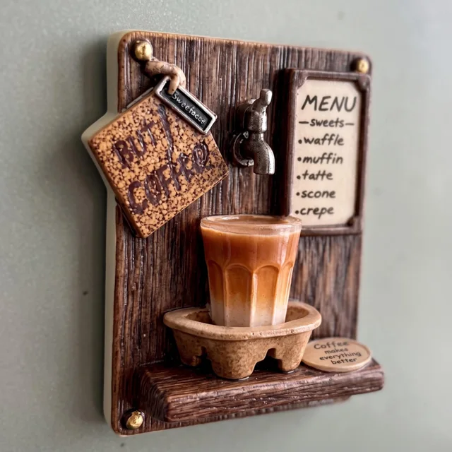 Coffee, Tea & Bakery decorative magnet collection