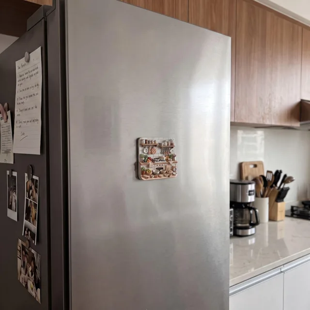3D Resin Kitchen Fridge Magnet, Cute Food Design Decor — product photo 11