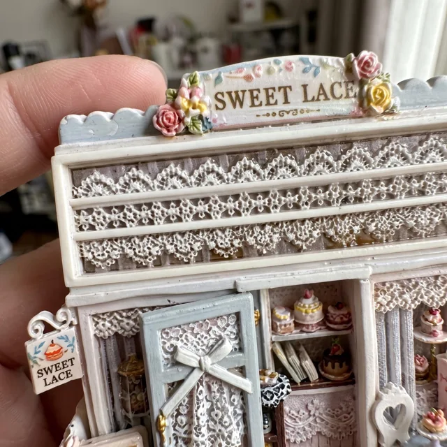 Miniature Dessert Shop Fridge Magnet, Resin Bakery Scene Decor — product photo 3