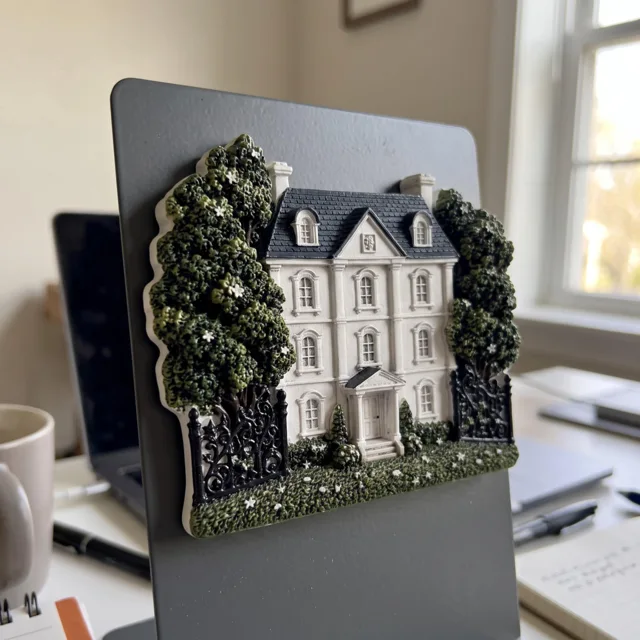 Resin Castle Fridge Magnet, Forest Mansion Home Decor — product photo 8