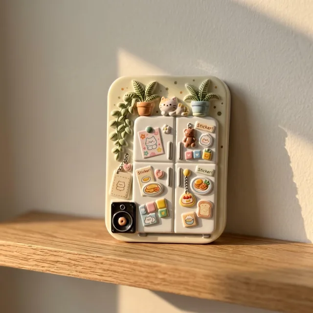 3D Resin Refrigerator Magnet, Mini Kitchen Scene Decor — product photo 4