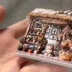 3D Fridge Magnet: Floral Shop Scene, Resin Relief Decor — product photo 2