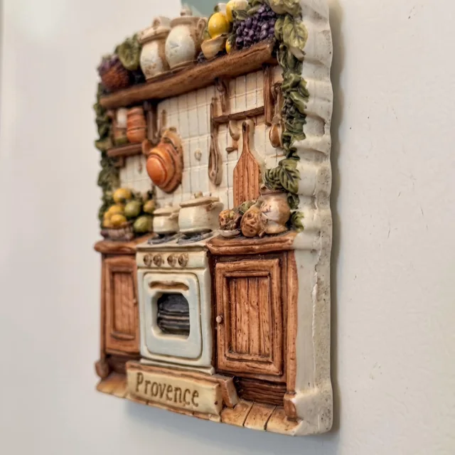 Refrigerator Magnet, Resin Rustic Kitchen Scene With Provence Plaque — product photo 3