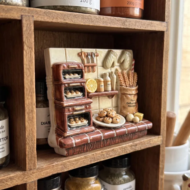 Refrigerator Magnet: 3D Resin Relief Miniature Kitchen Baking Scene — product photo 7