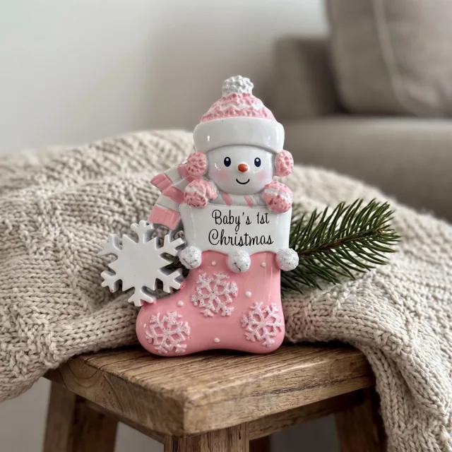Christmas Snowman Magnet, Resin Relief Christmas Decor — product photo 10