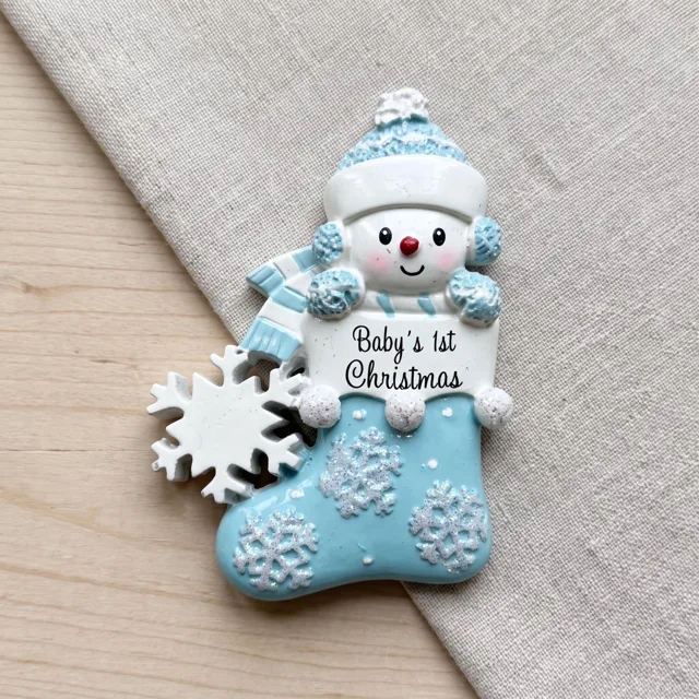 Christmas Snowman Magnet, Resin Relief Christmas Decor — product photo 5