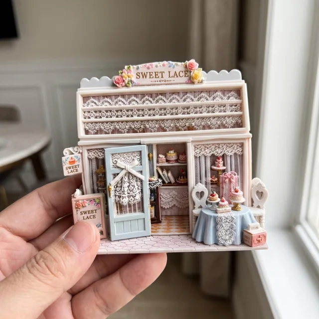 Miniature Dessert Shop Fridge Magnet, Resin Bakery Scene Decor — product photo 5