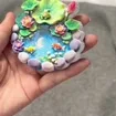 3D Relief Fridge Magnet, Pond Scene with Frog, Lotus and Goldfish — product photo 10