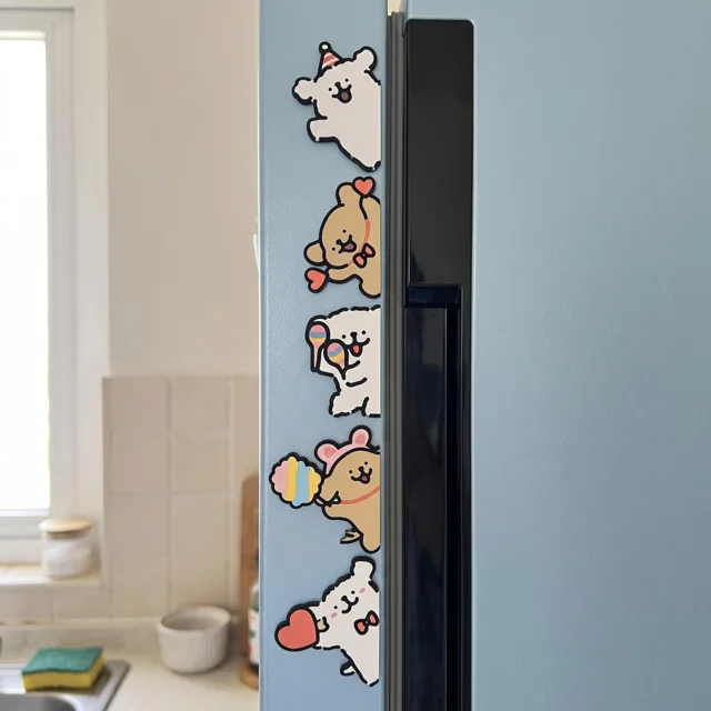 Playful Puppy Dog Fridge Magnet: Illustrated Kitchen Decor Accent — product photo 5
