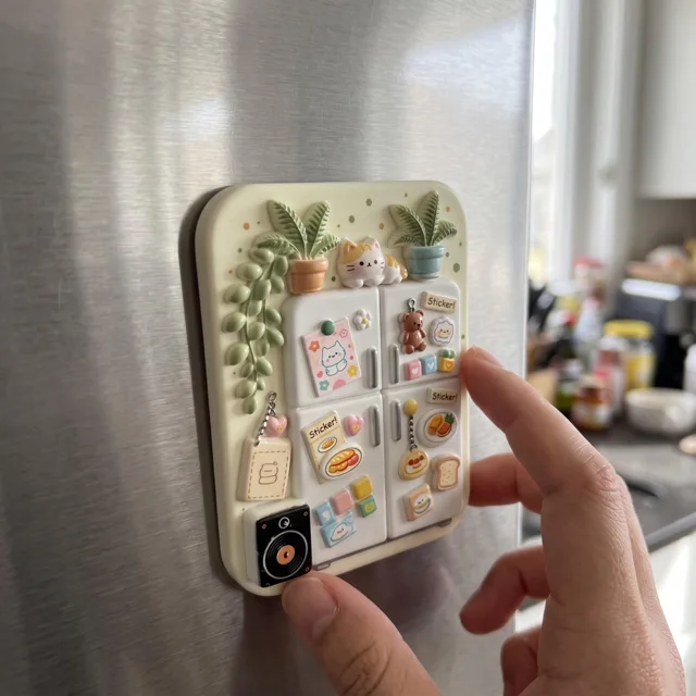 3D Resin Refrigerator Magnet, Mini Kitchen Scene Decor — product photo 7