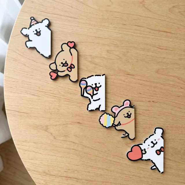Playful Puppy Dog Fridge Magnet: Illustrated Kitchen Decor Accent — product photo 3