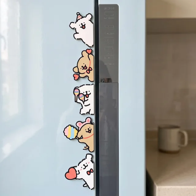 Playful Puppy Dog Fridge Magnet: Illustrated Kitchen Decor Accent — product photo 6