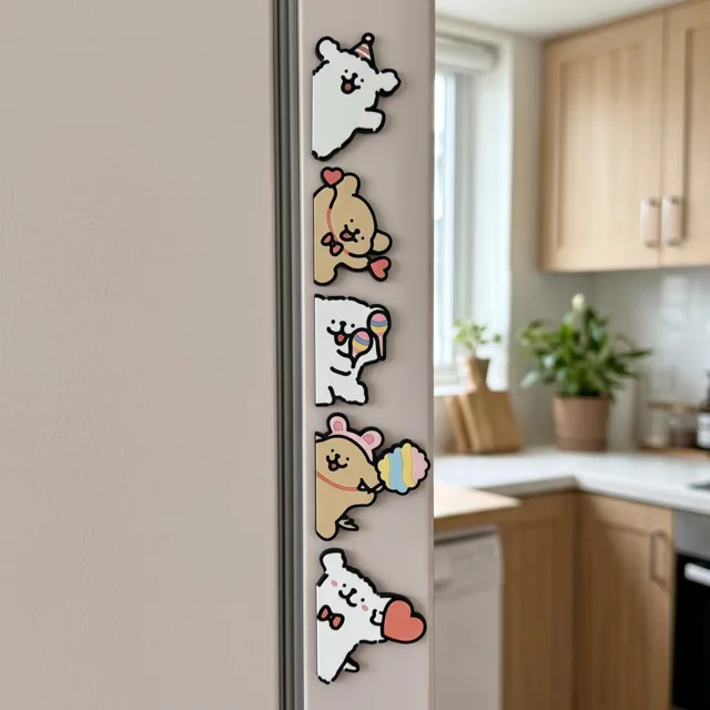 Playful Puppy Dog Fridge Magnet: Illustrated Kitchen Decor Accent — product photo 12