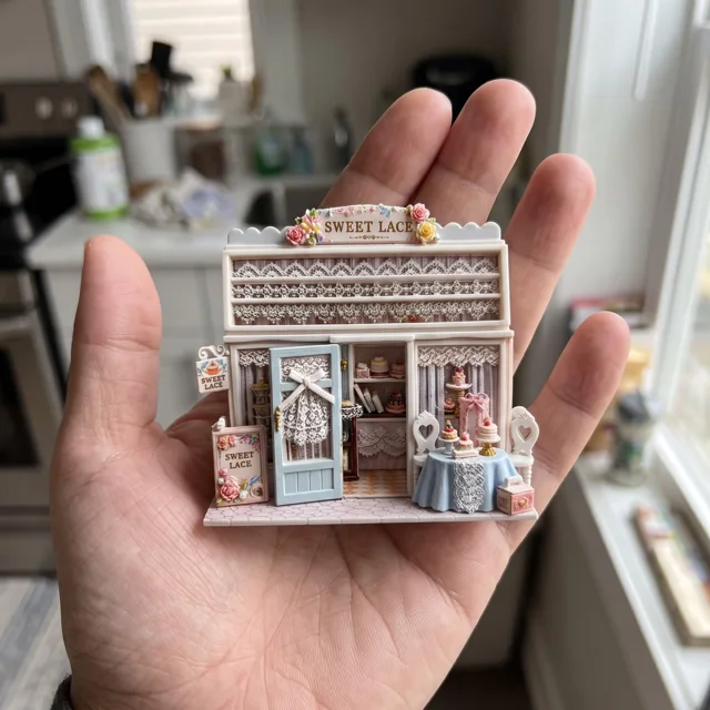 Miniature Dessert Shop Fridge Magnet, Resin Bakery Scene Decor — product photo 4