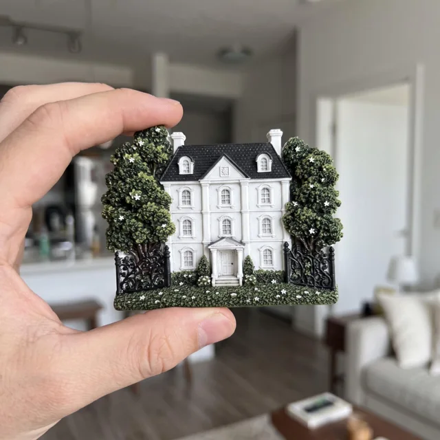 Resin Castle Fridge Magnet, Forest Mansion Home Decor — product photo 7