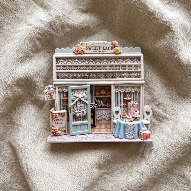 Miniature Dessert Shop Fridge Magnet, Resin Bakery Scene Decor — product photo 2