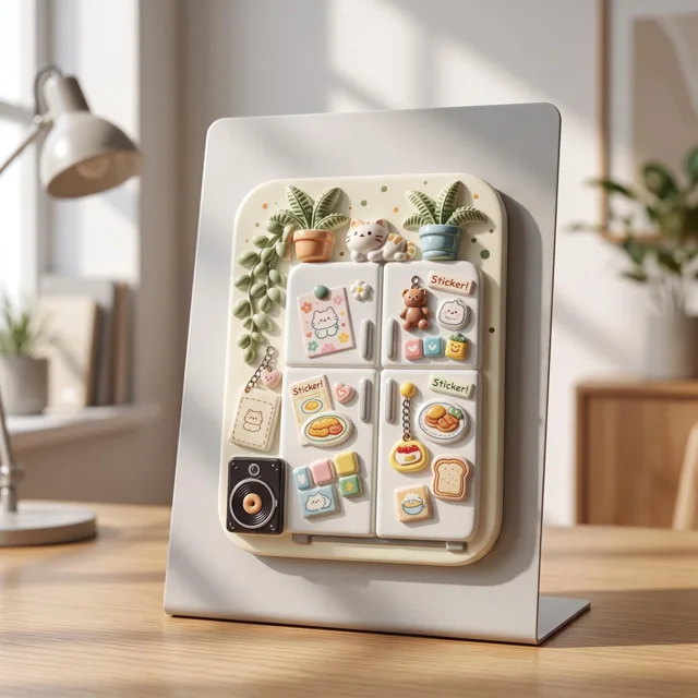 3D Resin Refrigerator Magnet, Mini Kitchen Scene Decor — product photo 5
