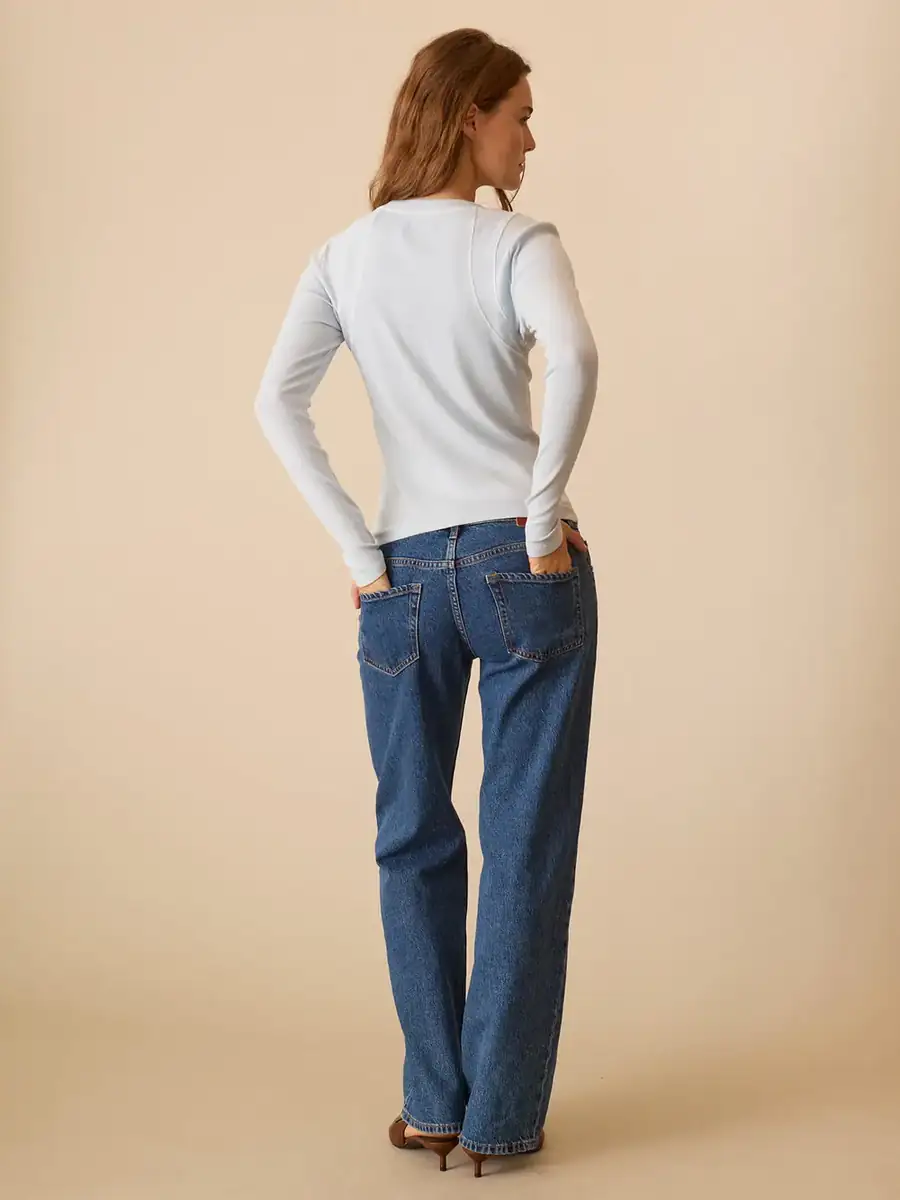 Washed Long Sleeve Audra Top